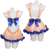 Sailor Moon Aino Minako Anime Cosplay Bademode 2tlg, originelle Bademode Halloween Karneval Outfits
